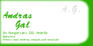 andras gal business card