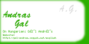 andras gal business card